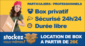 location box de stockage Brest, Blois, Cholet, Poitiers, Tours